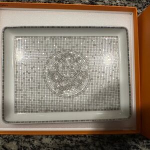 HERMES PETIT PLATEAU MOSAIQUE AU 24 PLATE